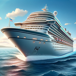 Simulator game kapal pesiar 3D icon