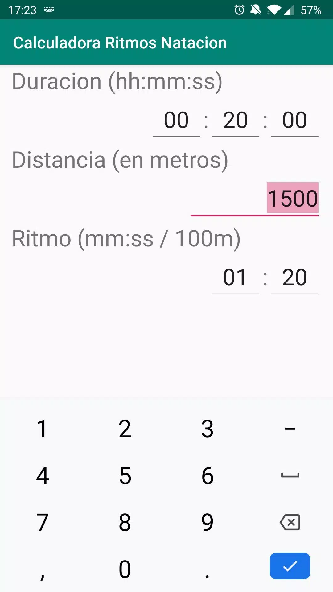 Descarga de APK de Calculadora ritmos natacion para Android
