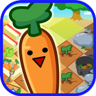 Funny-shaped carrots icon