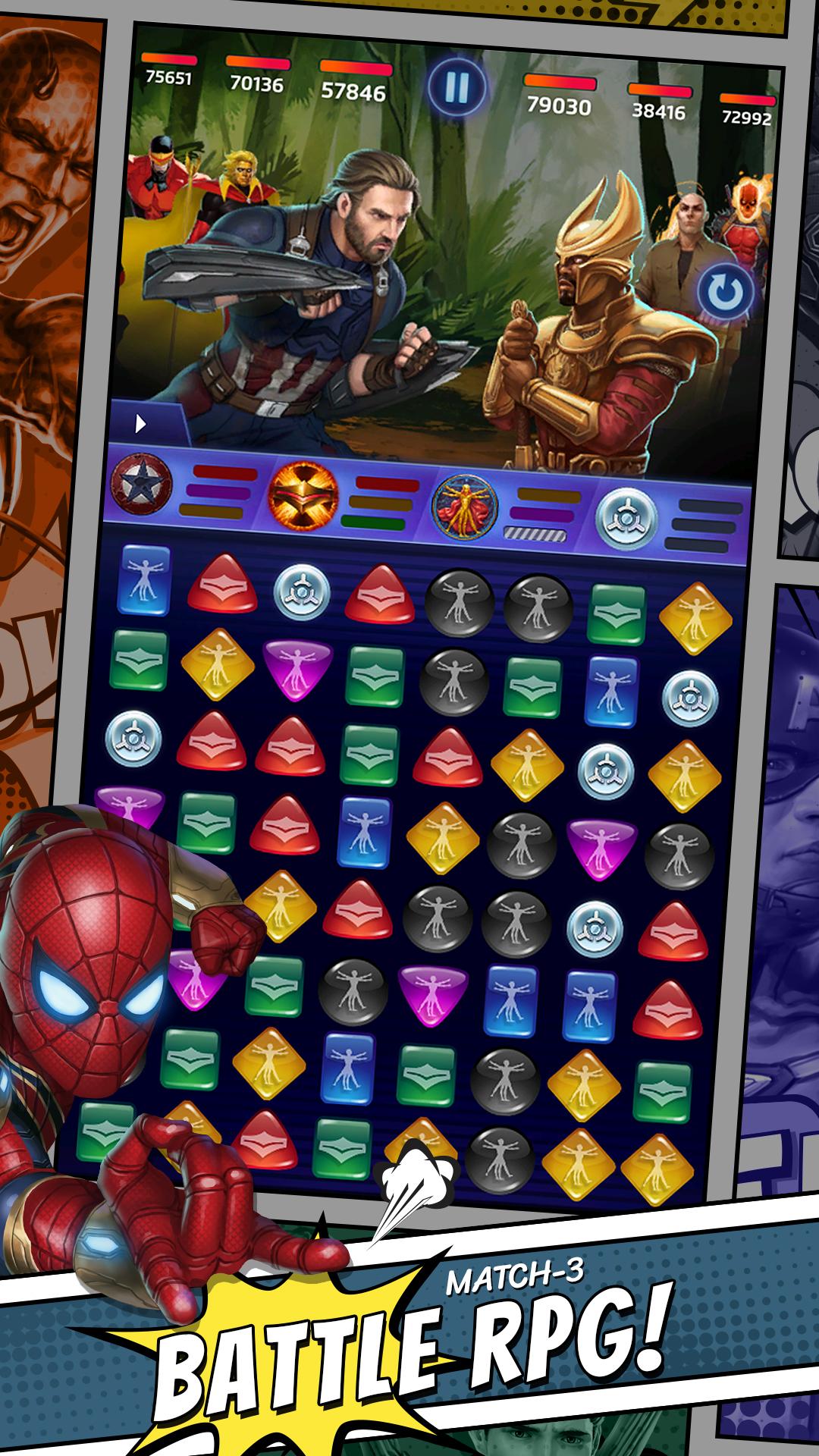 Tải Xuống Apk Marvel Puzzle Quest: Hero Rpg Cho Android