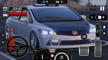 Car Traffic Honda Civic Racer Simulator Affiche