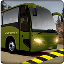 Indien armée autobus au volant militaire un camion APK