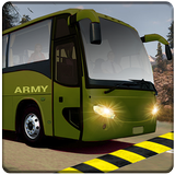 Indien armée autobus au volant militaire un camion icône