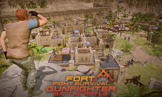 Fort Fight Survival Gunfighter-Battle Royle स्क्रीनशॉट 1