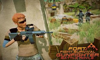 Fort Fight Survival Gunfighter-Battle Royle capture d'écran 2