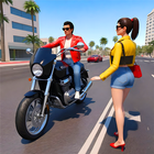 Bike Taxi Driving Games 3D icône
