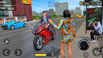 Bike Taxi Driving Games 3D capture d'écran 2
