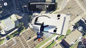 Superhero Car Mega Ramp Jump V plakat