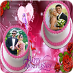 Anniversary Cake Photo Frame ícone