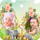 Kids Dual Photo Frames آئیکن