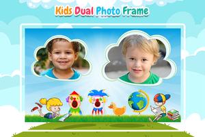 Kids Dual Photo Frames اسکرین شاٹ 1
