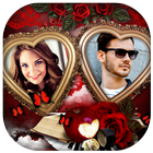 Couple Love Dual Photo Frames icône