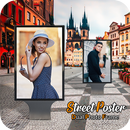 cadre photo double affiche de rue APK