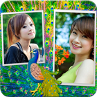 Peacock Dual Photo Frame आइकन