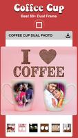 Coffee Cup Dual Photo Frame постер