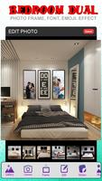 Bedroom Dual Photo Frame Poster