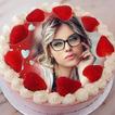 Photo cake - photo name birhda