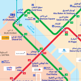Carte du métro de Dubaï 2023