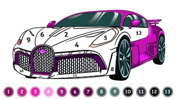 Cars Color By Number screenshot 1