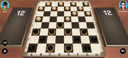 Checkers 3D Plakat
