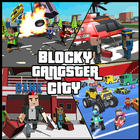 Blocky Dude Gangster Auto City icône