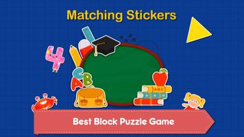Baby Matching Sticker Puzzle - Educationnal Game Affiche