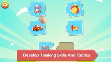 Baby Matching Sticker Puzzle - Educationnal Game 截图 1