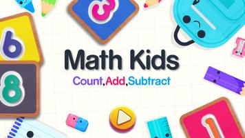 Math Kids, Count, Add, Subtract- Educational Game الملصق