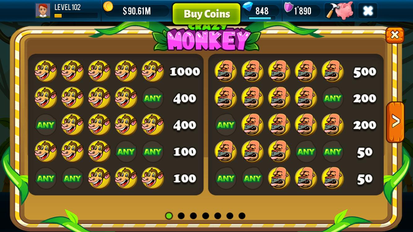 Crazy Monkey Slot Machine Screenshot 4 Crazy Monkey Slot Machine Screenshot 4