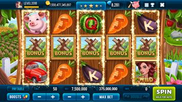 Farm & Gold Slot Machine Affiche