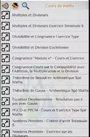 Tutoriels mathématiques capture d'écran 1