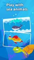 Sea Animals：DuDu Puzzle Games captura de pantalla 3
