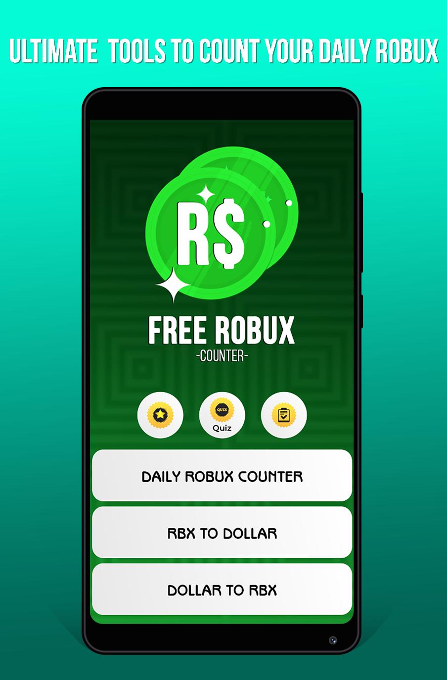 Ultimate Free Robux Counter For Roblox Rbx Calc For Android Apk Download - rbx roblox robux