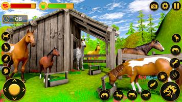 Wild Horse Simulator Family 3D poster