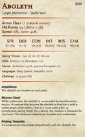 5e bestiary plakat