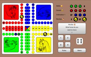Parchis Horse Race Free постер