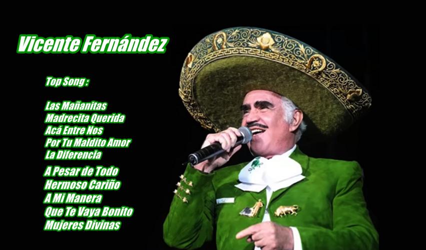 Descarga de APK de Canciones de Vicente Fernández Letras Sin Internet para  Android