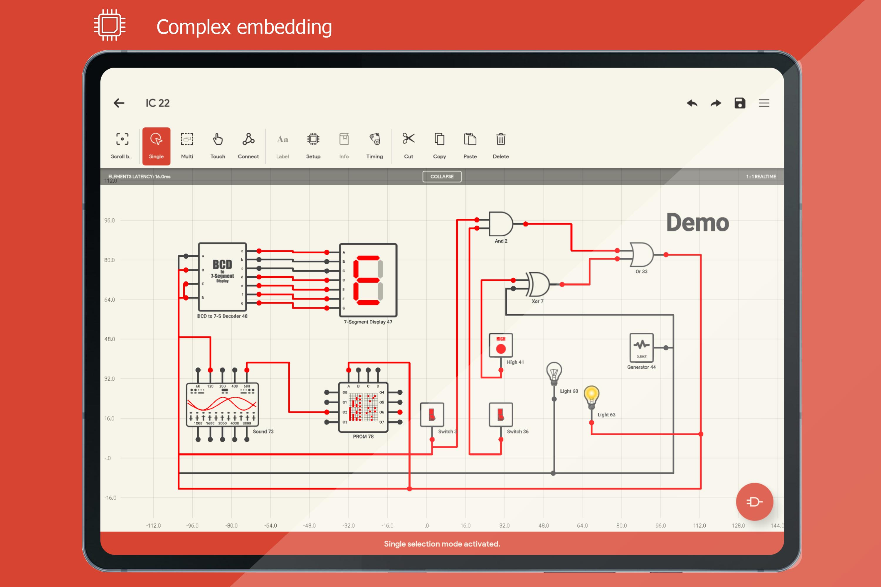 Logic Circuit Simulator Online - Wiring View and Schematics Diagram