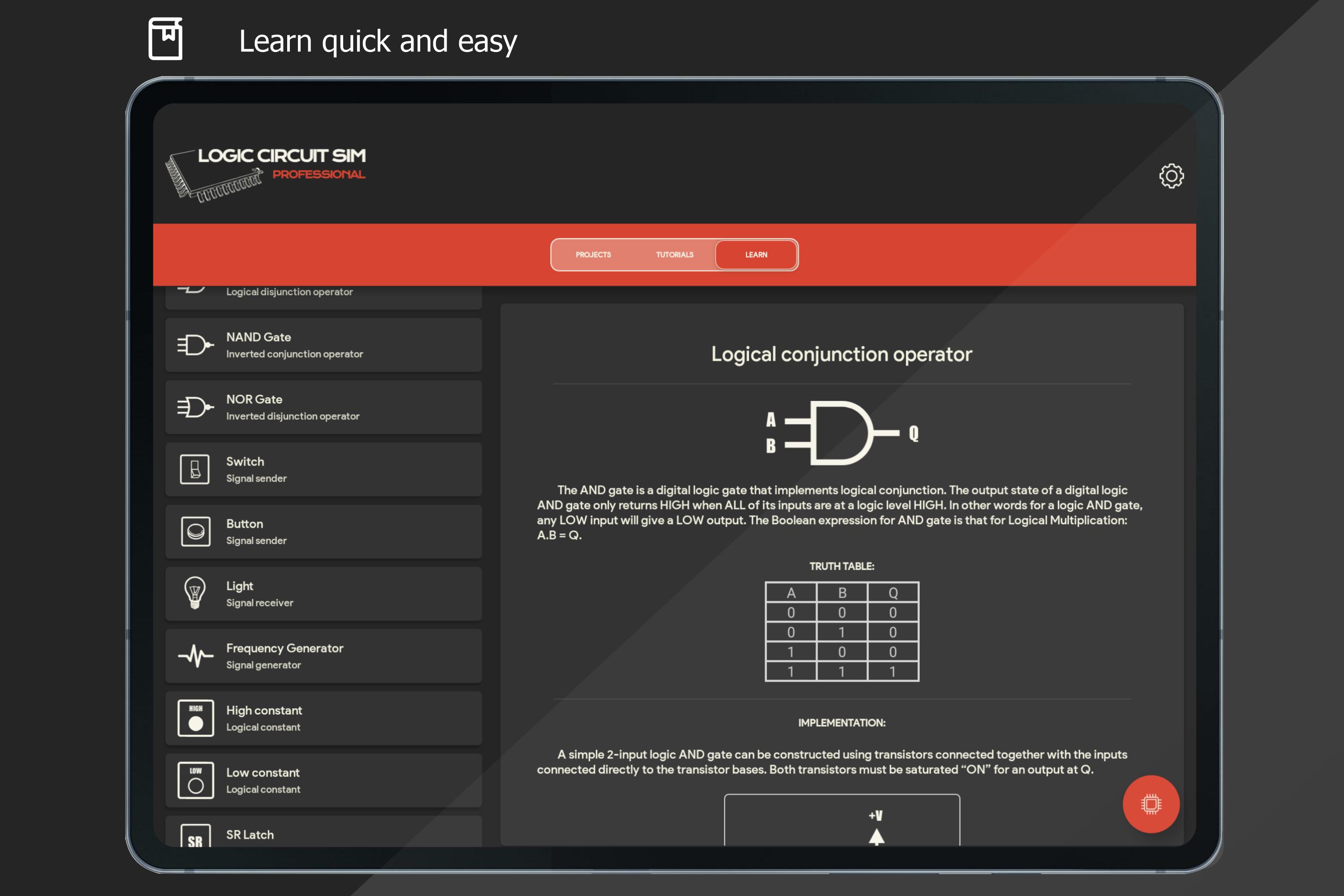 Logic Circuit Simulator Pro for Android - APK Download