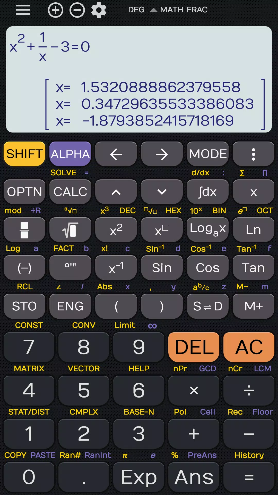 Download do APK de Calculadora Fx 350es 84+ calculadora sin cos tan para  Android