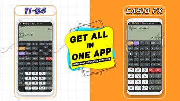 Graphing calculator ti 84 - simulate for es-991 fx पोस्टर