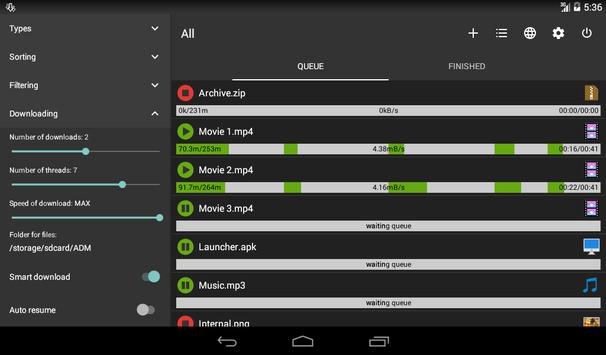 Advanced Download Manager اسکرین شاٹ 8