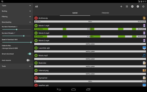 Advanced Download Manager اسکرین شاٹ 10