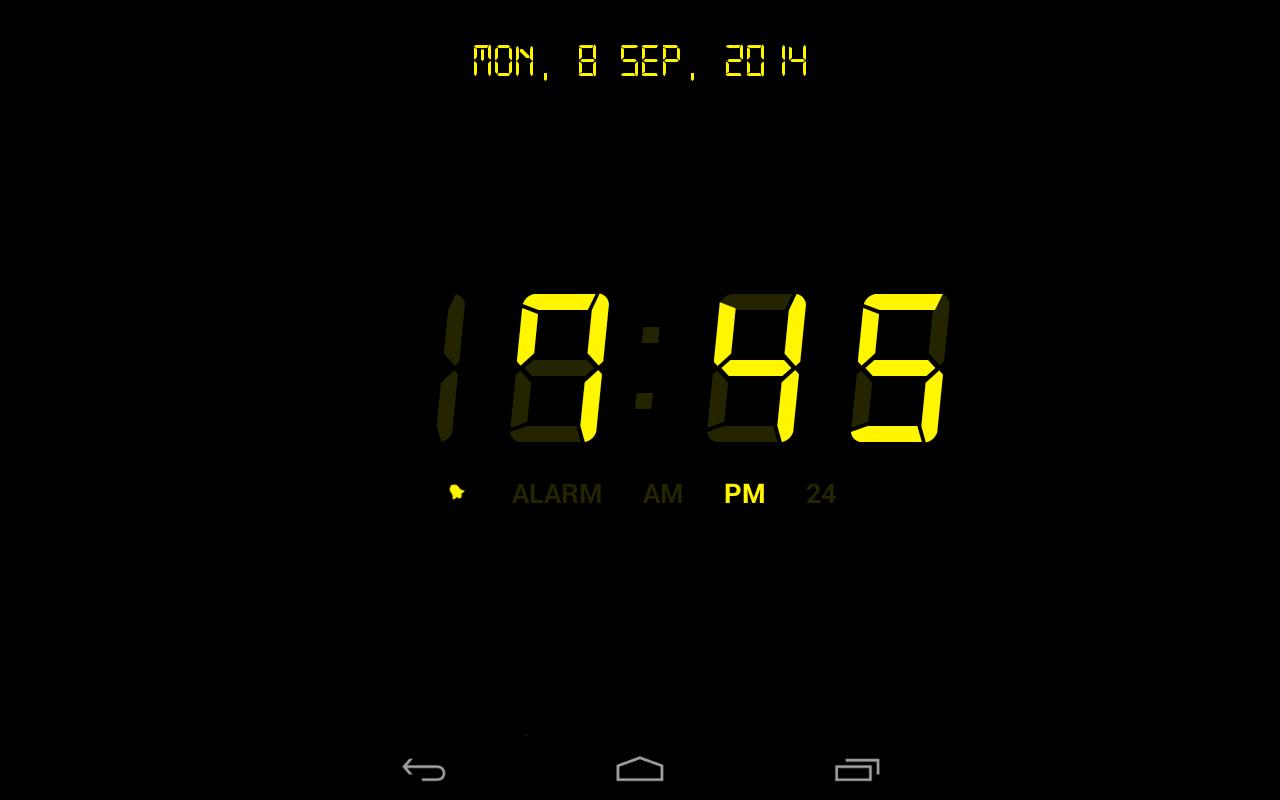 Электронные часы на андроид. Будильник на ПК. Szelam Digital Alarm Clock,7.4".