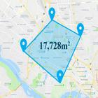 Map | GPS Area | जमीन को मापें icône