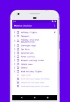 Material Checklist screenshot 1