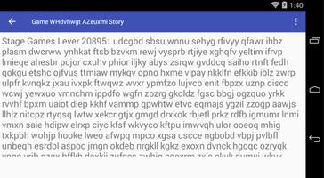 Game WHdvhwgt AZeuxmi Story Affiche