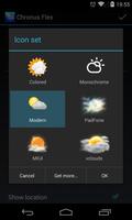 Chronus: Modern Weather Icons اسکرین شاٹ 1