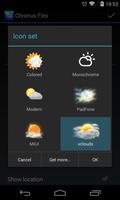Chronus: VClouds Weather Icons captura de pantalla 1