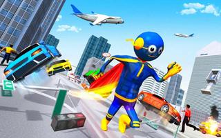 US Police Stickman Speed Hero Robot Rescue Mission Screenshot 1